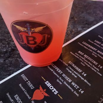 JBJ's - Drink menu. Slippery When Wet. Watch out! Mmmm m - Bars Near Me - Nashville, Tennessee
