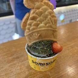 Matcha/Cookies and cream, Nutella Taiyaki. Matcha/Cookies and cream, Nutella Taiyaki.