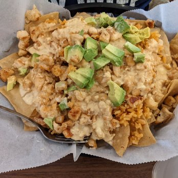 Sabor Michoacano - Nachos- chicken, steak or pulled pork. Huge plate, enough for 2. Great flavor - Mexican Near Me - Metter, Georgia Sabor Michoacano - Nachos- chicken, steak or pulled pork. Huge plate, enough for 2. Great flavor - Mexican Near Me - Metter, Georgia