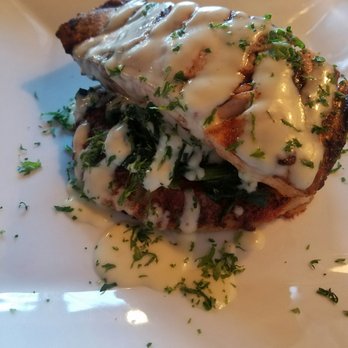 Tryon Public House - Salmon entree w/potato pancakes - American Near Me - New York, New York Tryon Public House - Salmon entree w/potato pancakes - American Near Me - New York, New York