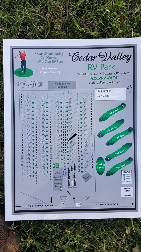 CEDAR VALLEY RV PARK Updated September 2024 725 Masters Dr, Guthrie