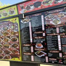 Full menu Aug 2026 - top right item is the Menudo. Full menu Aug 2026 - top right item is the Menudo.