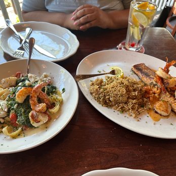 Pappadeaux Seafood Kitchen - Shrimp, Scallop & Jumbo Lump Crab Tagliatelle Pasta & Crispy Atlantic Salmon* & Scallop Alexander - Cajun/Creole Near Me - Norcross, Georgia Pappadeaux Seafood Kitchen - Shrimp, Scallop & Jumbo Lump Crab Tagliatelle Pasta & Crispy Atlantic Salmon* & Scallop Alexander - Cajun/Creole Near Me - Norcross, Georgia
