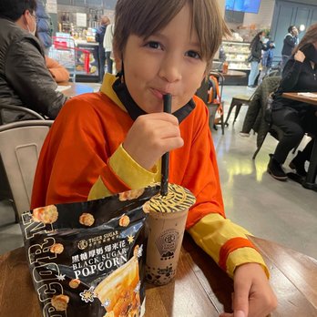 TIGER SUGAR - Enjoying the chocolate bubble tea and the tiger sugar popcorn while we wait for our Ramen from another restaurant. - Bubble Tea Near Me - Little Ferry, New Jersey TIGER SUGAR - Enjoying the chocolate bubble tea and the tiger sugar popcorn while we wait for our Ramen from another restaurant. - Bubble Tea Near Me - Little Ferry, New Jersey
