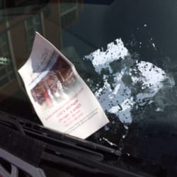 A'nies Accents - Your glossy flier has this lovely effect on a car windshield after a rainfall.