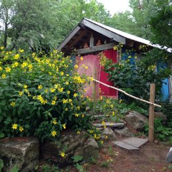 Chetolah Pottery Studio - Yoga classes, located in the back area, behind the pottery studio.
