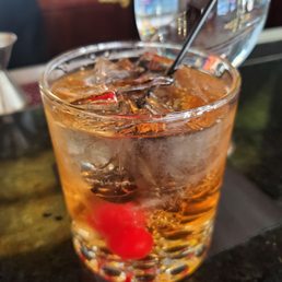 My custom Banana Rum Old Fashioned. My custom Banana Rum Old Fashioned.