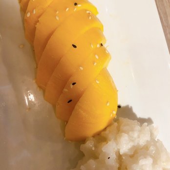 Zapvor By Thai Spice - Sticky Rice with mango - Thai Near Me - Sugar Land, Texas