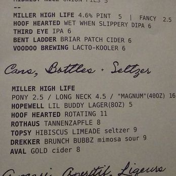 Cordelia - Beers & Selzer - New American Near Me - Cleveland, Ohio