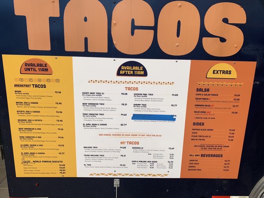 Menu photo 1 De Nada Tacos Austin, TX Menu photo 1 De Nada Tacos Austin, TX