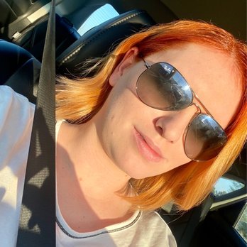In The Loop Salon - Went from light blonde to a ginger-red head. - Hair Salons Near Me - Houston, Texas In The Loop Salon - Went from light blonde to a ginger-red head. - Hair Salons Near Me - Houston, Texas