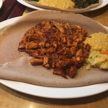 Kaffa Crossing - Chicken tibs with injera. Yum. - Ethiopian Near Me - Philadelphia, Pennsylvania Kaffa Crossing - Chicken tibs with injera. Yum. - Ethiopian Near Me - Philadelphia, Pennsylvania