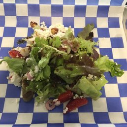 a plate of salad