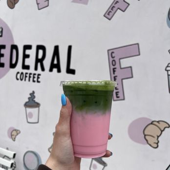 Federal Coffee - pink matcha - Coffee & Tea Near Me - Los Angeles, California Federal Coffee - pink matcha - Coffee & Tea Near Me - Los Angeles, California