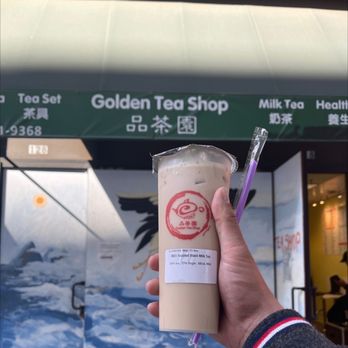 Golden Tea Shop - Roasted Black Milk Tea! - Bubble Tea Near Me - Oakland, California