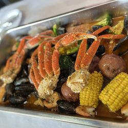 Rock’n Crab - Rick Idol Boil. Medium Rock special boil!!   Rock idol, rock blend medium!!   Just enough!!!      Very Tasty enough for two hungry humans