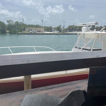 Pop's Sunset Grill - Boat dock area with cleats - Seafood Near Me - Nokomis, Florida