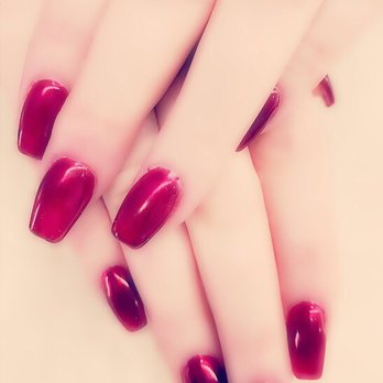 Em nails spa - Chrome Red Stunning!! First time here love it! - Eyelash Service Near Me - Montrose, California