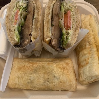 Ake'Larry - Portobello mushroom sandwich and empanadas - Pasta Shops Near Me - Anaheim, California Ake'Larry - Portobello mushroom sandwich and empanadas - Pasta Shops Near Me - Anaheim, California