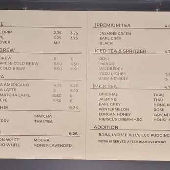 Aware Coffee - Menu - Coffee & Tea Near Me - Las Vegas, Nevada