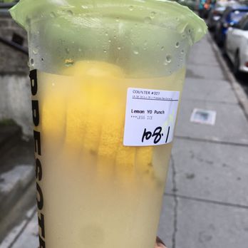 Presotea - Lemon Yogurt Punch - Bubble Tea Near Me - Montreal, Quebec