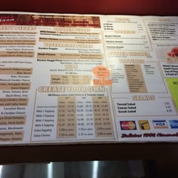 Mami's Pizza - The menu! Sep-2014