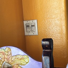 Dirty Light switch on the wall Dirty Light switch on the wall