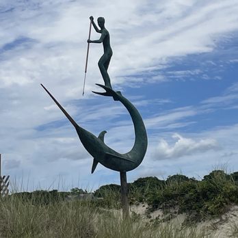 Experience Rhode Island Tours - swordfish harpooner in the dunes behind Menemsha Beach - Historical Tours Near Me - Providence, Rhode Island