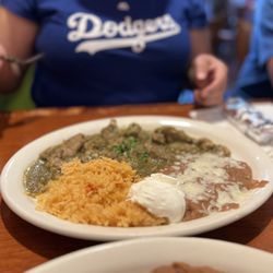 Habanero Mexican Grill - Chile Verde Plate juicy meat