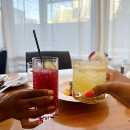 Brunch cocktails! Don't remember the names but they were good! Brunch cocktails! Don't remember the names but they were good!
