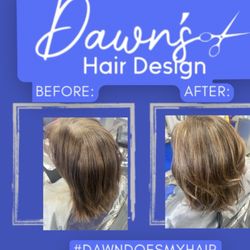 Dawn's Hair Design - Soft blend highlights to cover gray and add volume