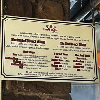Hard Eight BBQ - Steak Menu - Barbeque Near Me - Coppell, Texas