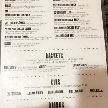 Kev's Depot - the menu for the kev's - Sports Bars Near Me - Mora, Minnesota