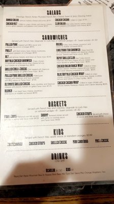 Menu photo 1 Kev's Depot Mora, MN