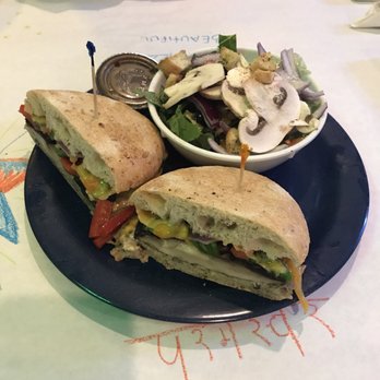 Rhombus Guys - Portobello grilled cheese and side salad. - Pizza Near Me - Fargo, North Dakota