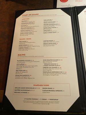 Menu photo 1 The Keg Edmonton, AB