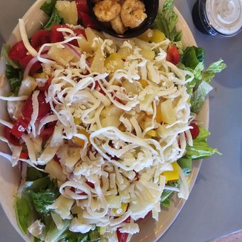 Saggios - The serving size of vegetation in the Caribbean salad is generous. - Italian Near Me - Albuquerque, New Mexico