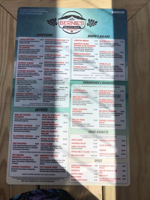 Menu photo 1 Bernies Beach Bar Hampton, NH Menu photo 1 Bernies Beach Bar Hampton, NH