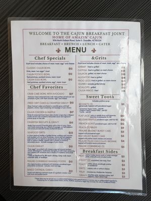 Menu photo 6 Cajun Breakfast Joint Phoenix, AZ Menu photo 6 Cajun Breakfast Joint Phoenix, AZ