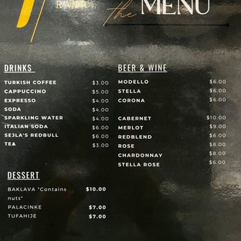 7 Restaurant - Menu, beverages & desserts as of 10/27/22 - Modern European Near Me - Vancouver, Washington