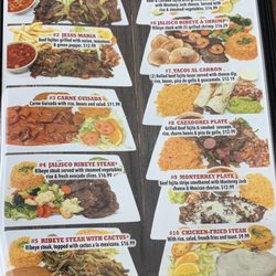 Casa Jalisco - Menu p3