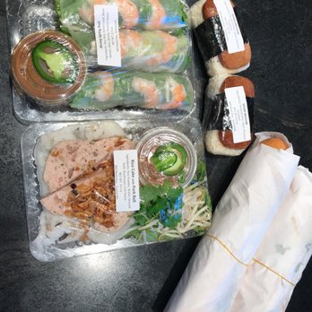 Cam Hung - The haul... trying some bahn mi and spring roll and rice cake and spam musubi - Vietnamese Near Me - Sunnyvale, California Cam Hung - The haul... trying some bahn mi and spring roll and rice cake and spam musubi - Vietnamese Near Me - Sunnyvale, California