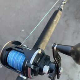 500 yrds 50LB braided line. All done at their shop! 500 yrds 50LB braided line. All done at their shop!