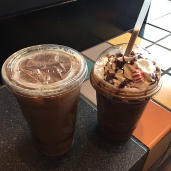 Cup O' Joe - Iced Mocha Joe on the left and a Minty Mocha Freeze on the right - Coffee & Tea Near Me - Columbus, Ohio