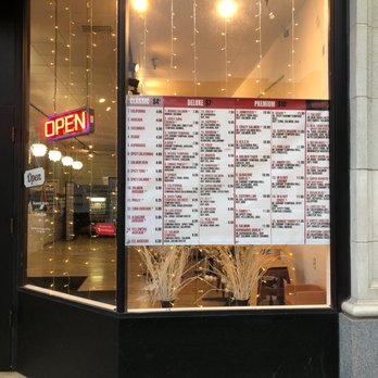 The Sushi Spot - Sign on right side window - Japanese Near Me - Eugene, Oregon