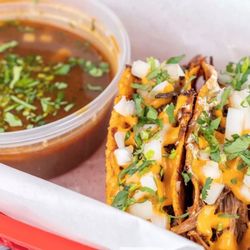 el Taco Bar - Three Birria Tacos Consome