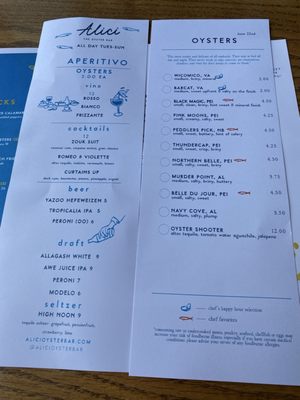 Menu photo 3 Alici Oyster Bar Atlanta, GA Menu photo 3 Alici Oyster Bar Atlanta, GA