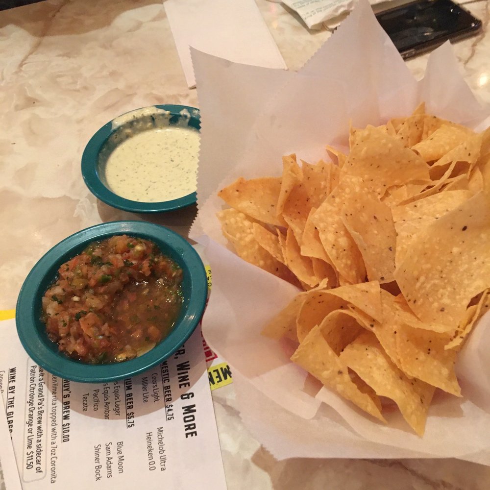 Chuy's - Fresh hot chips, bland salsa and nice jalapeño dip - Tex-Mex Near Me - Kissimmee, Florida Chuy's - Fresh hot chips, bland salsa and nice jalapeño dip - Tex-Mex Near Me - Kissimmee, Florida