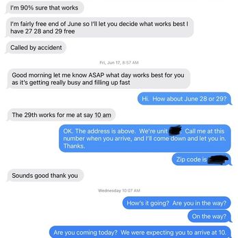 Beach City Window Cleaning - Text messages - Window Washing Near Me