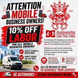 DC Autoworks - MOBILE BUISNESS DISCOUNT!